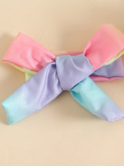 2pcs Baby Girls Rainbow Mesh Dress & Headband Set