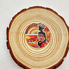 10pcs Wooden Sliced Pendant Earrings Necklace Crafts