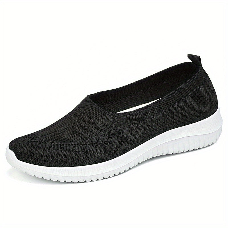 Women's Mesh Breathable Slip On Canvas Sneakers Low Top Shoes