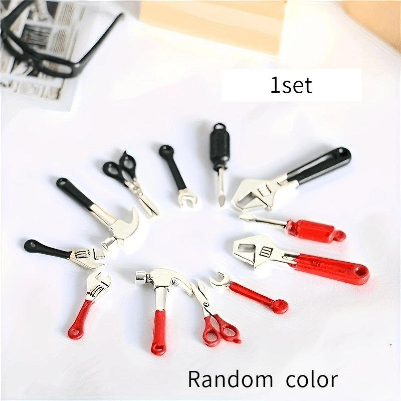 Mini Hammer Wrench Tool Set Creative Ornaments Holiday Decoration