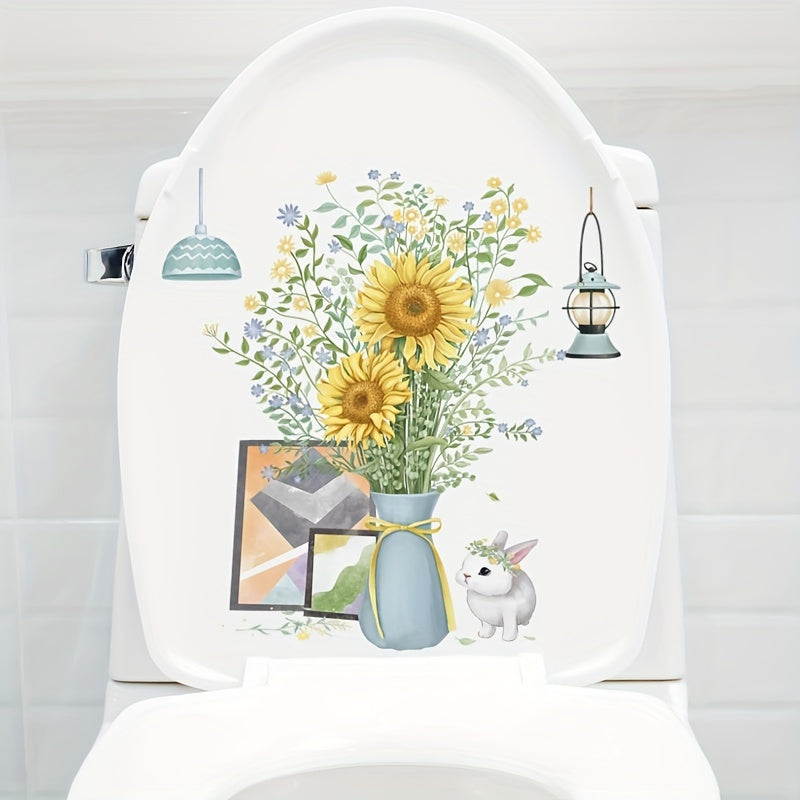 Home Decor Toilet Sticker Waterproof Removable PVC Sticker
