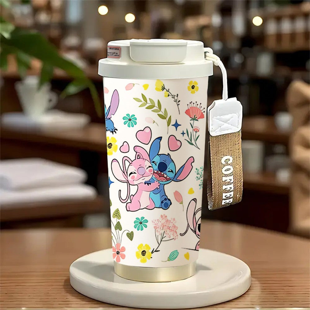 Stitch 18oz Stainless Steel Travel Mug - Leak Proof Vacuum Insulated Coffee Cup
