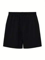 Legends Never Die Men's Casual Solid Elastic Waist Drawstring Short