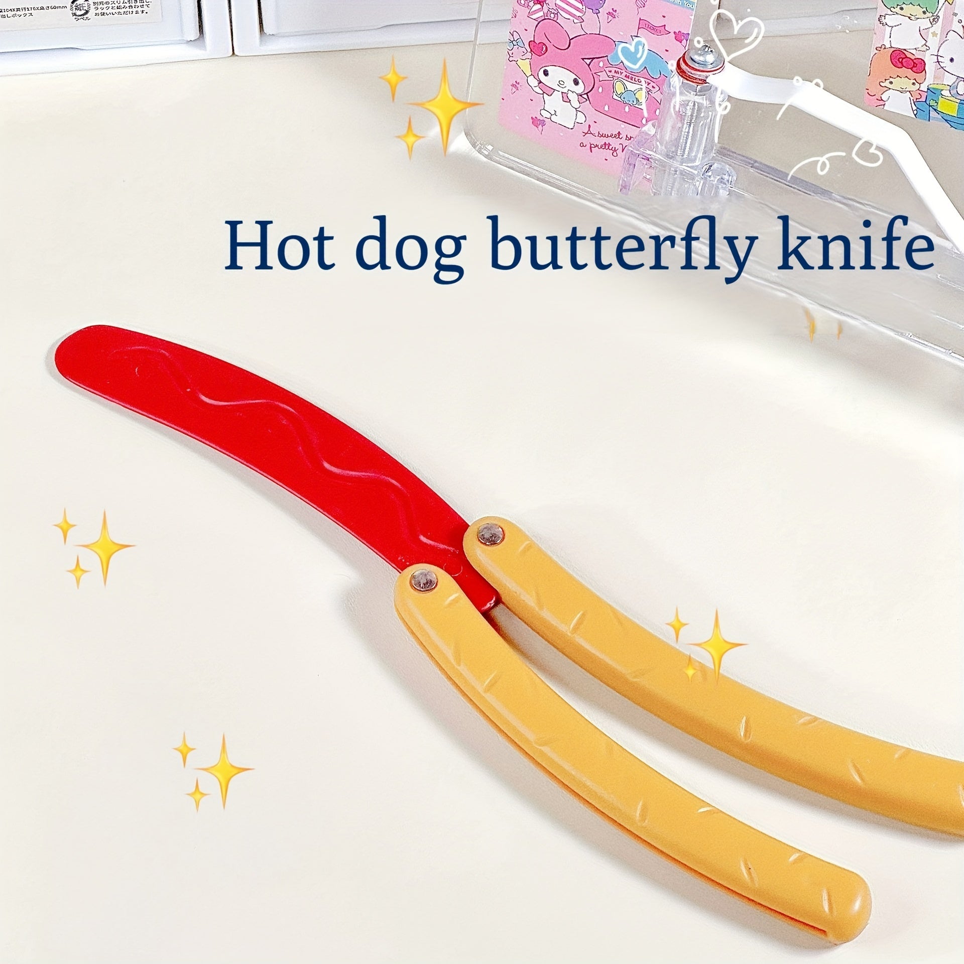 Gravity 3D Banana Sausage Butterfly Model Toy