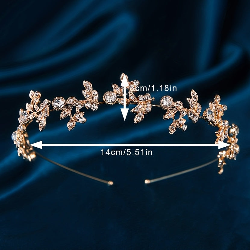 Golden Crown Hair Tie Party Decoration Cosplay Costume Hair Accessories