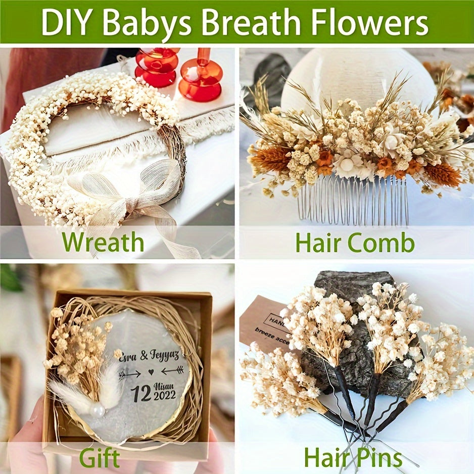 Natural Gypsophila Branches for Party Table Vase Wedding Home DIY Wreath Floral