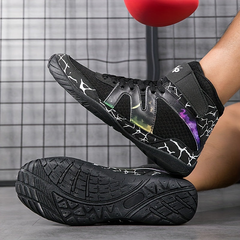 Men's Wrestling Shoes Non Slip Boxing Sneakers For Outdoor Activities