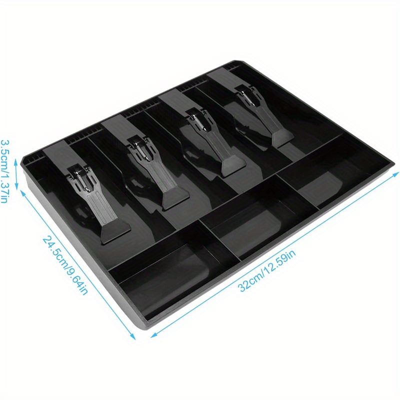 Cash Register Drawer Insert Tray 5 Bill 4 Coin Compartments