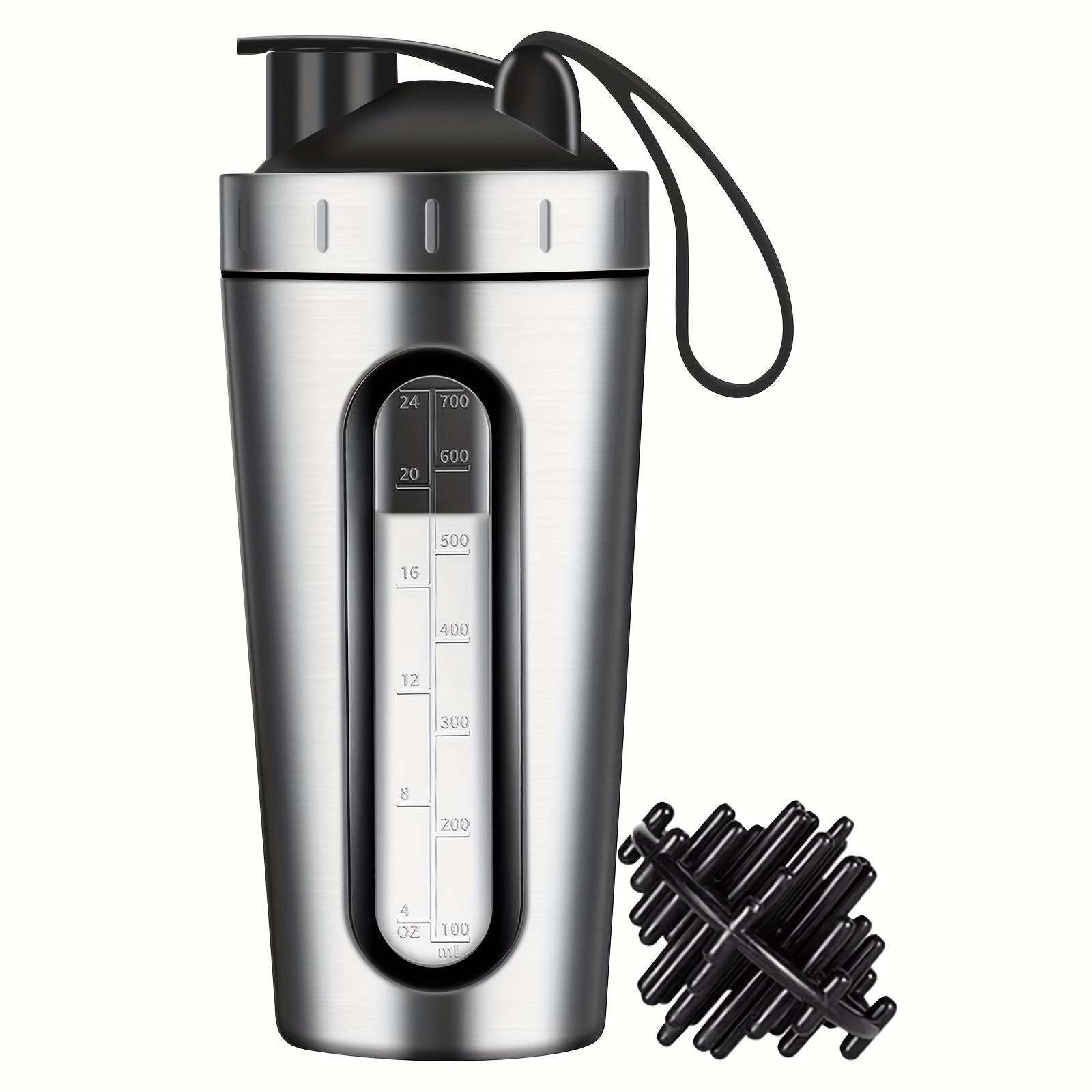 28oz Stainless Steel Protein Shaker Bottle with Shaker Ball
