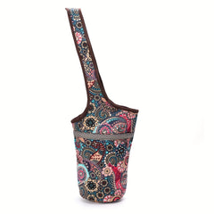 Multicolor Canvas Yoga Shoulder Bag Fitness Accessories Storage Bag