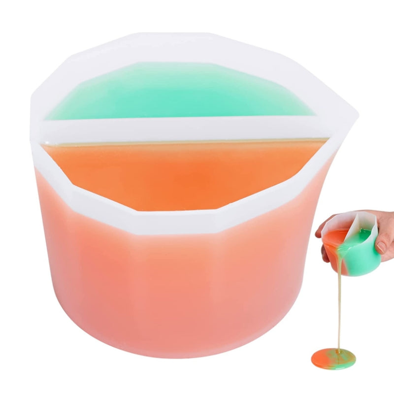 Fluid Art Split Cup 4 Pcs Reusable Silicone Split Pouring Cup