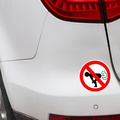 No Smoking PVC Decal Car Sticker 12 4 7 4 7in