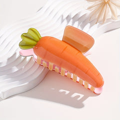 Fruit Vegetable Series Hair Claw - Strawberry Carrot Watermelon - Large Claw