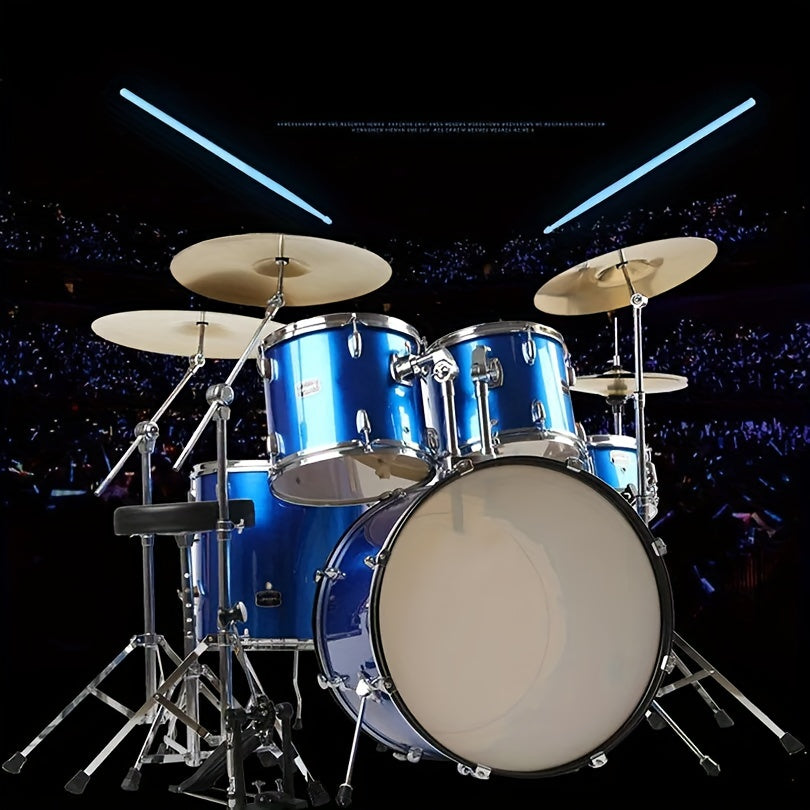 2pcs Luminous DrumStick Glow In The Dark Stage Performance Jazz Drumsticks