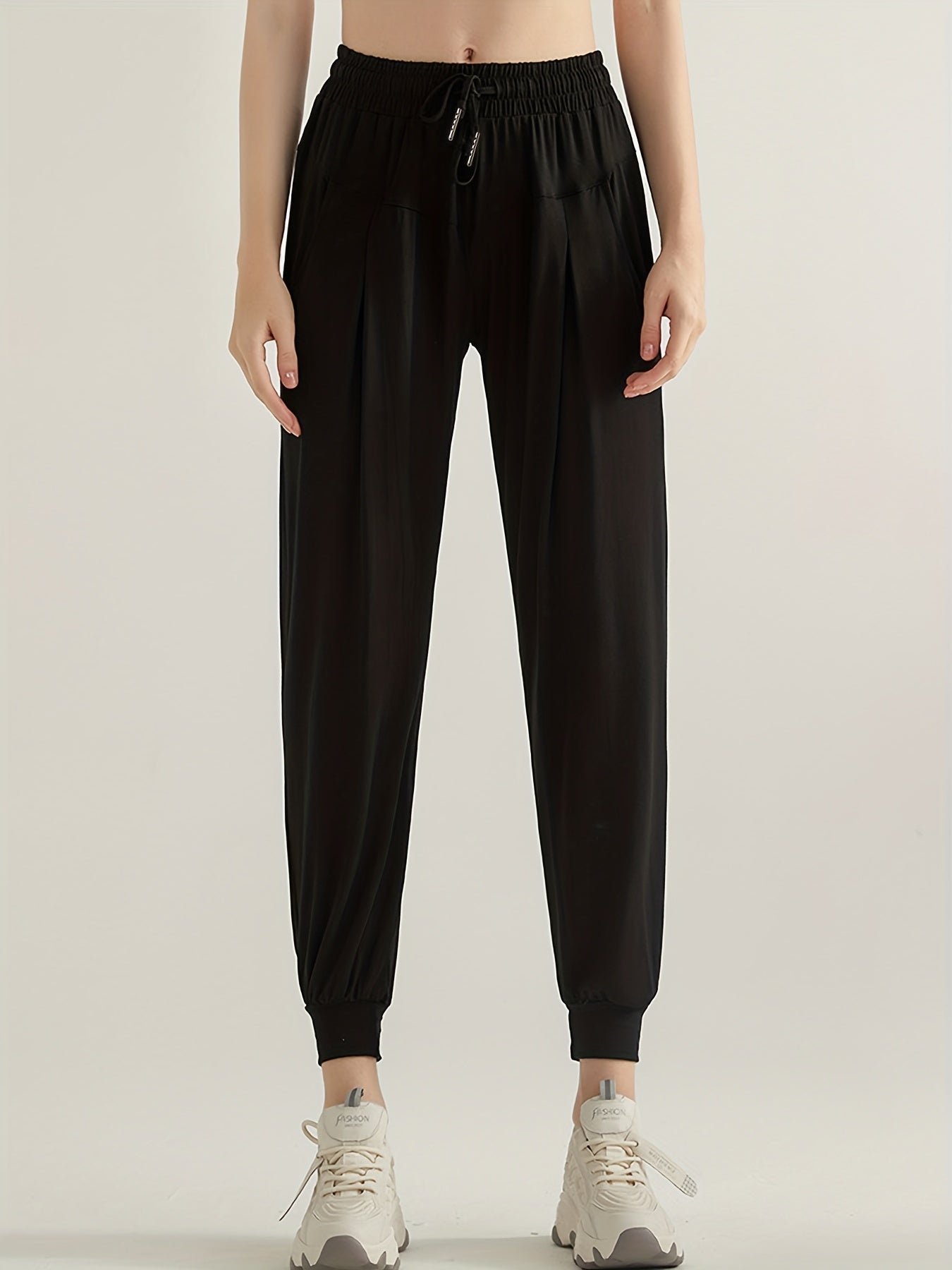 Women's Quick Dry Drawstring Jogger Pants for Yoga Fitness