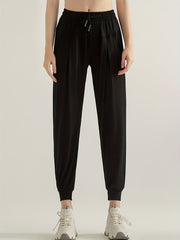 Women's Quick Dry Drawstring Jogger Pants for Yoga Fitness