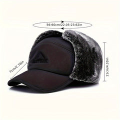 Winter Warm Trapper Hat Fleece Thickened Ear Protection Hat Face Cover