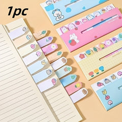 1pc Cartoon Animal Line Stand Sticky Notes Index Notes Stationery