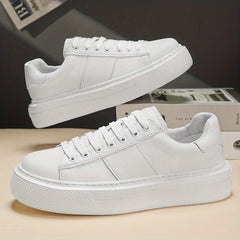 Men's Platform Lace-up Sneakers Chunky Skate Shoes