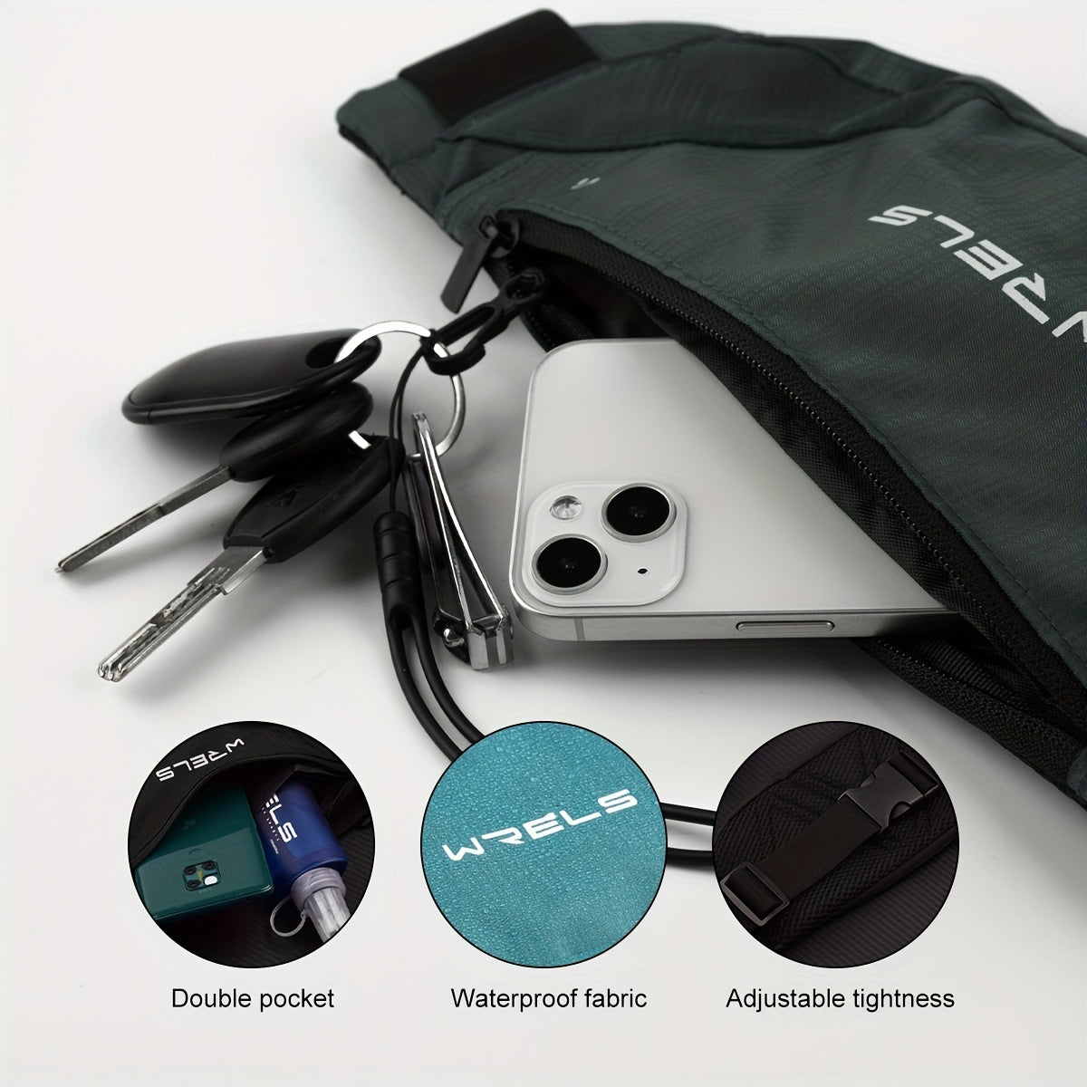 Waterproof Running Fanny Pack Waist Bag for Outdoor Fitness