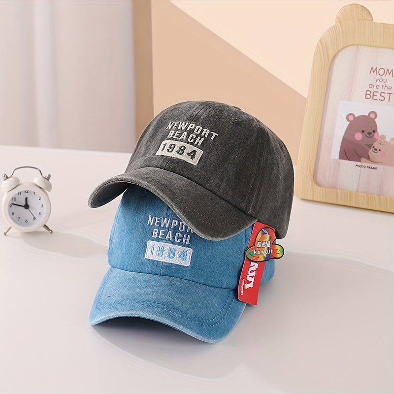 Kids Breathable Adjustable Baseball Cap Outdoor Sport Letter Embroidery