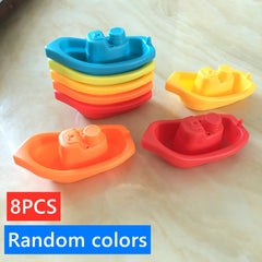 Colorful Stackable Boat Toys for Bath & Beach Play