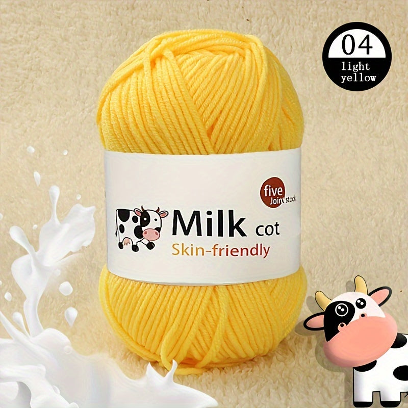 5 Strands Milk Cotton Hand Knitting Yarn DIY Crocheting Supplies 50g pc