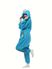 Christmas Cartoon Pajama Jumpsuit Long Sleeve Women's Pajama