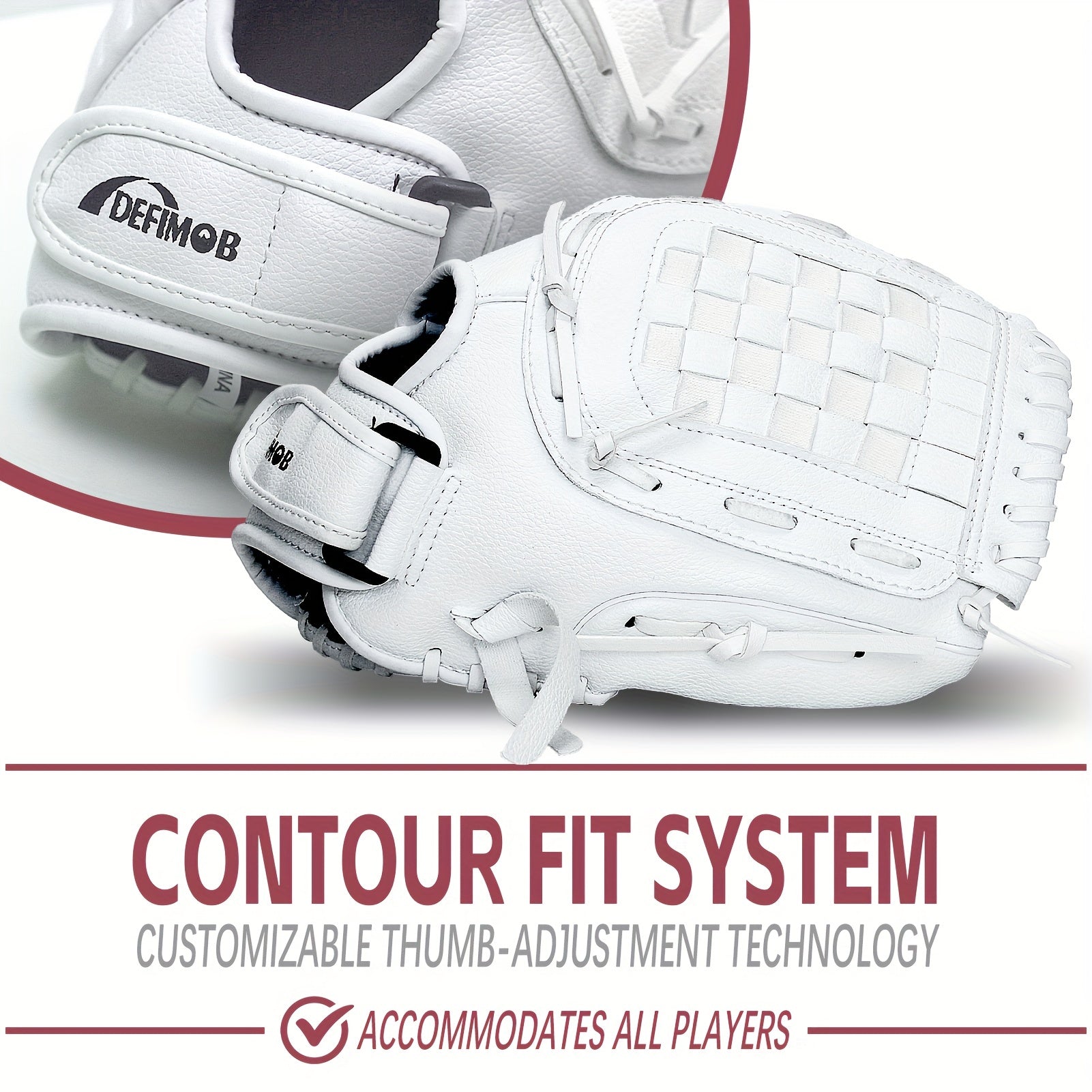 Indoor & Outdoor Baseball Gloves Softball Gloves For Beginners