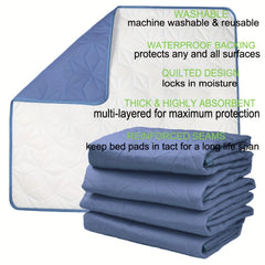 Washable Pet Pad for Dogs Cats Rabbits - Reusable Mat Dog Pee Pad