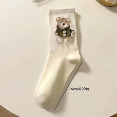 Bear Tube Socks Medium Coffee US5 7 5