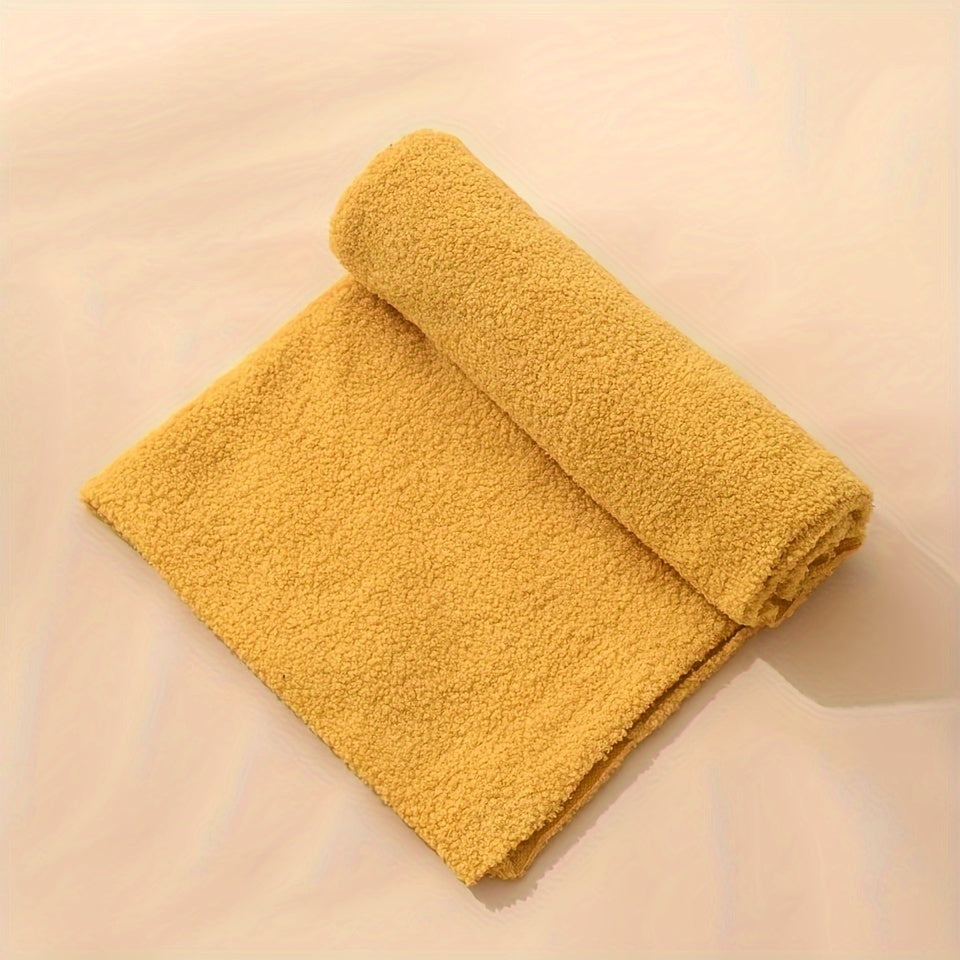 Soft Teddy Fabric Sofa Cover DIY Home Decor