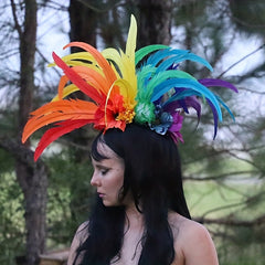 10pcs Rooster Feather Shape Western Style Hair Accessories