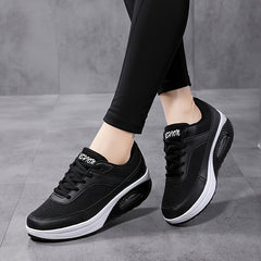 Colorblock Mesh Sneakers Air Cushion Running Shoes