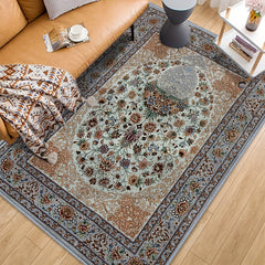 Vintage Rustic Area Rug Traditional Oriental Non Shedding