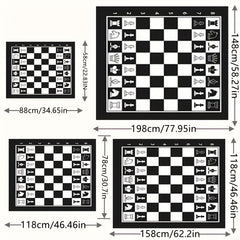 Large Chessboard Carpet Indoor Non Slip Floor Mat