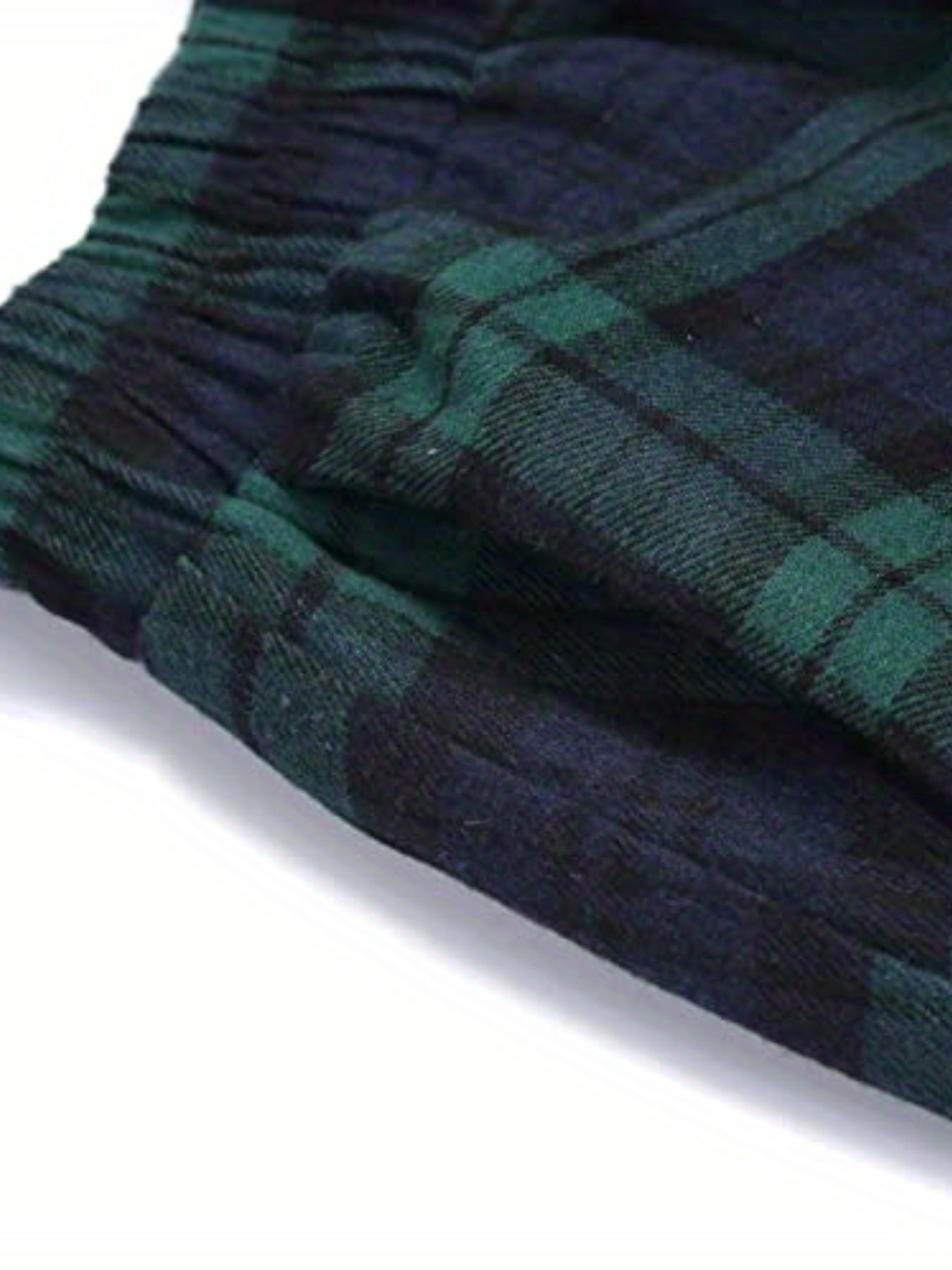 Plaid Print Maxi Skirt with Pockets