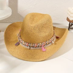 Breathable Handwoven Cowboy Hat for Outdoor Activities