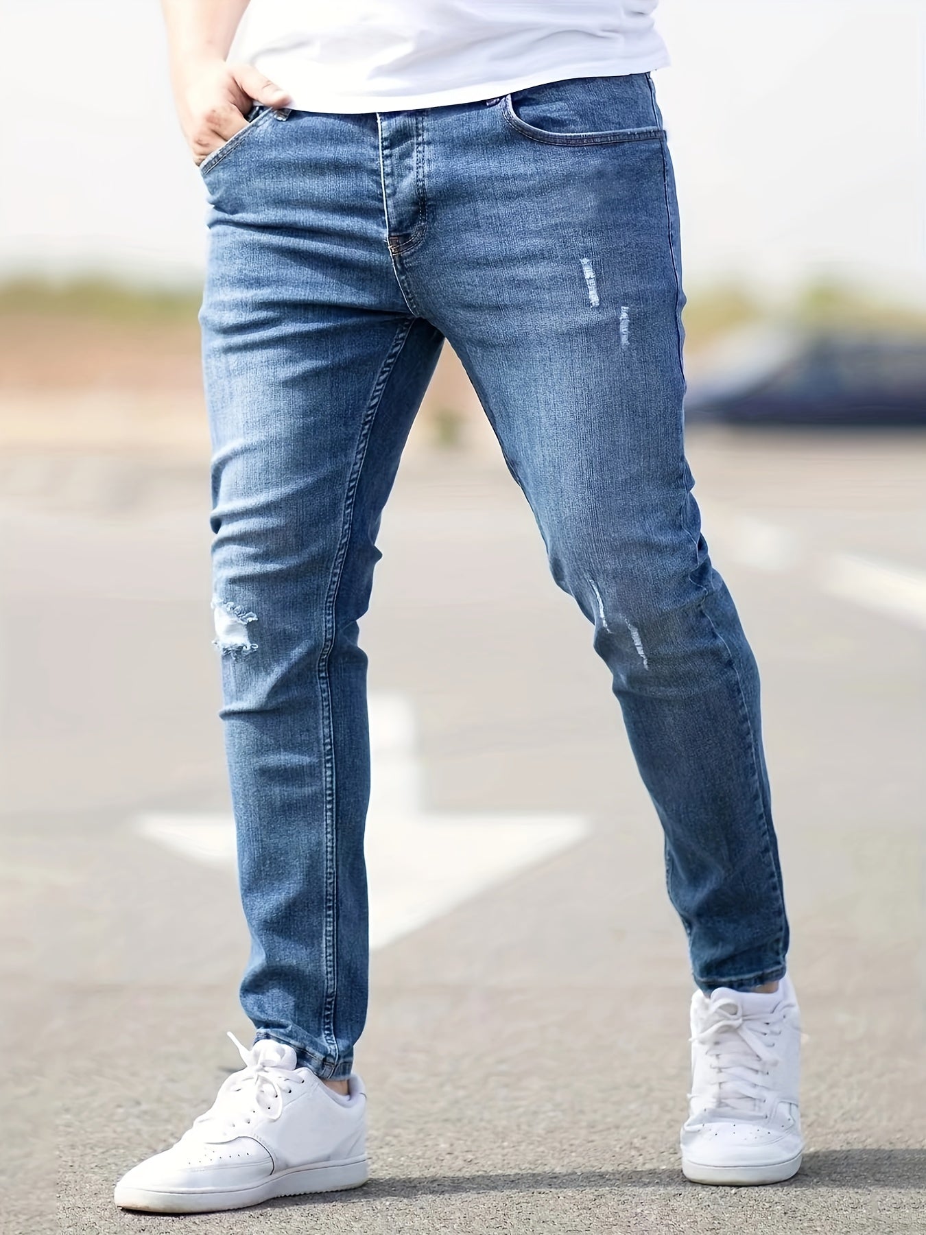 Slim Fit Stretch Denim Jeans for Men