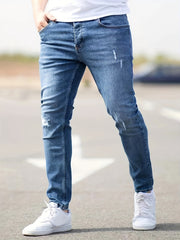Slim Fit Stretch Denim Jeans for Men