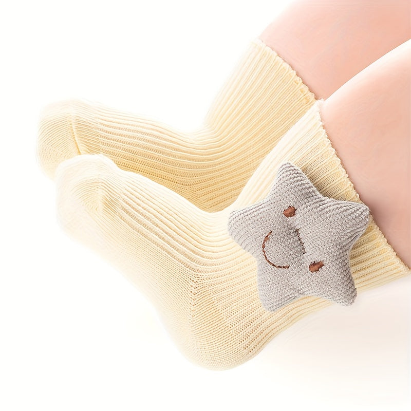 Girls Starry Casual Ankle Socks for Newborns