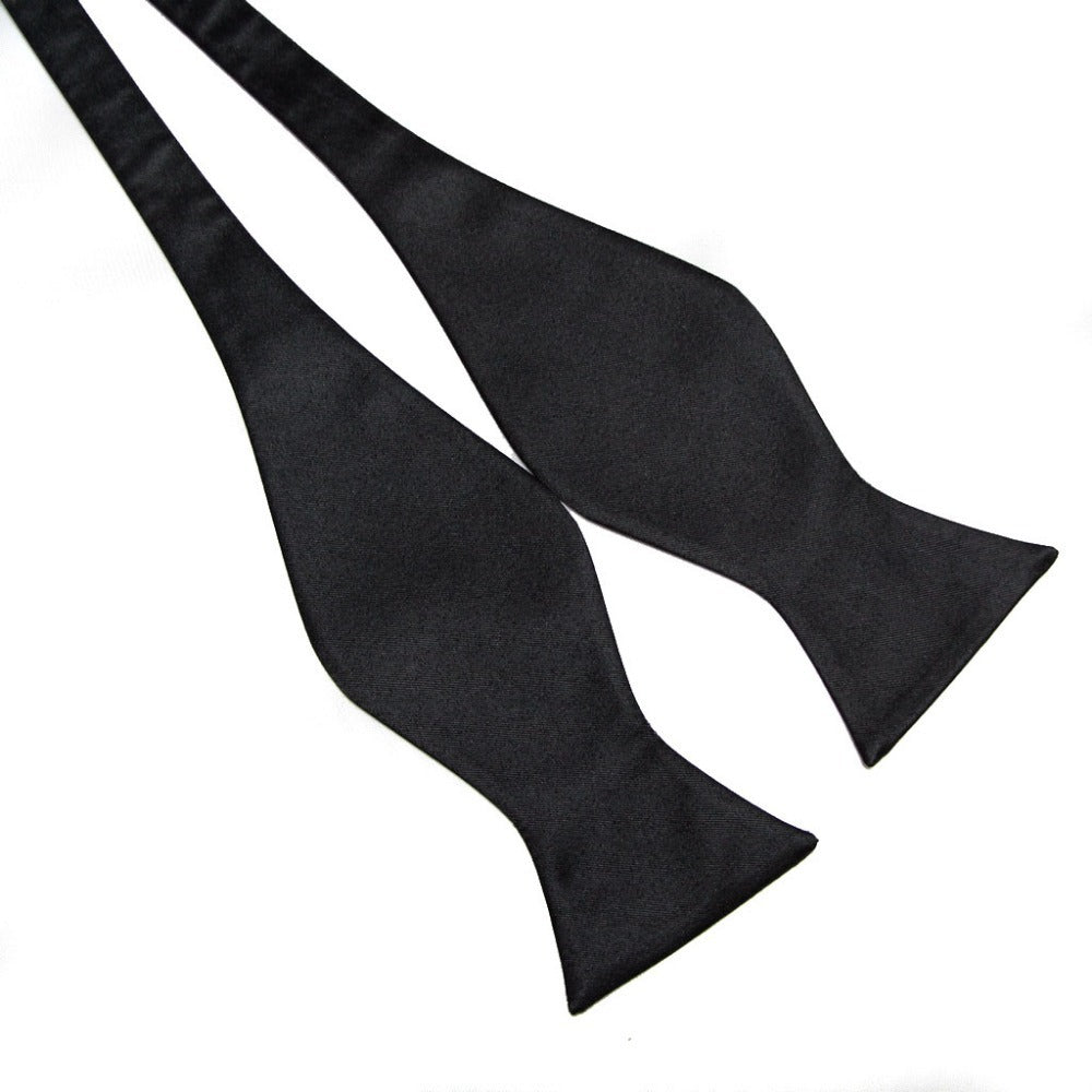 Men's Silk Solid Bow Tie For Wedding