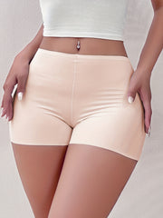 Soft Seamless Boyshort Panties High Waist Intimates Women's Lingerie