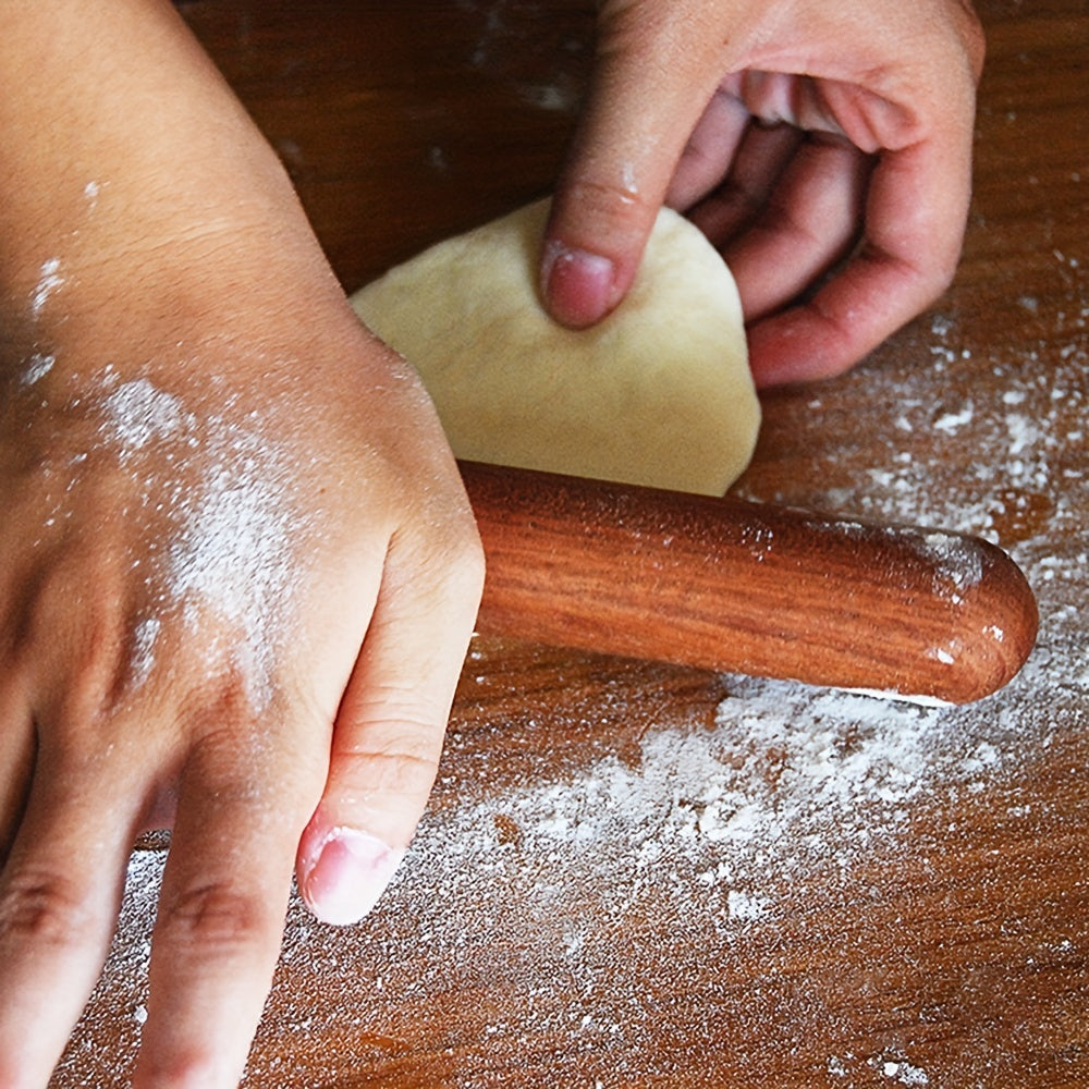 Wooden Rolling Pin Dough Roller Kitchen Utensil for Baking and Cooking