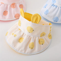 Cute Animal Sunshade Baby Hat with Empty Top