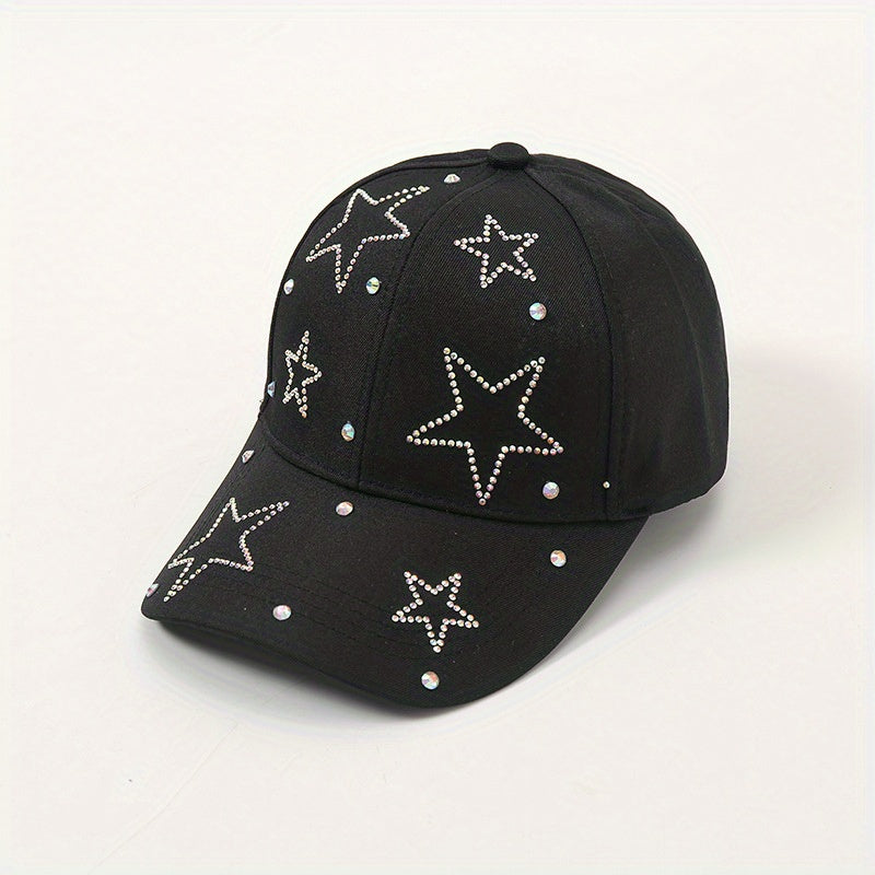 Diamond Five-pointed Star Baseball Cap Spring Sun Visor