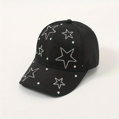 Diamond Five-pointed Star Baseball Cap Spring Sun Visor