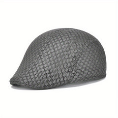 Men's Mesh Beret Visor Hat Outdoor Breathable Cap