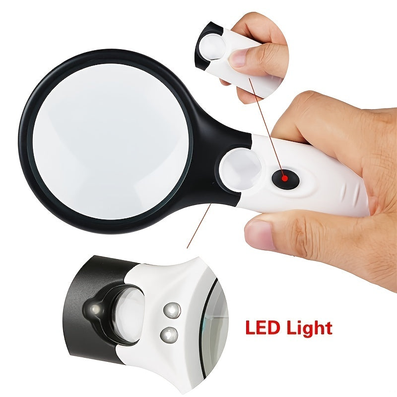 HD Magnifying Glass For Elderly Reading Scientific Observation Jewelry Appraisal