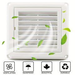 10 15 Louvered Vent Cover Stops Birds Nesting Outside Dryer Exhaust Air Vent